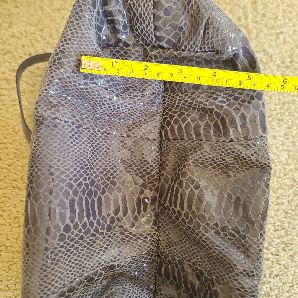 Michael Kors Gray Snake Print Women's Hobo Bag - Picture 8 of 14